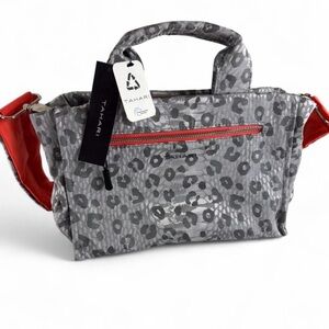Tahari Bree Satchel in the "Pewter Leopard" colorway Bag